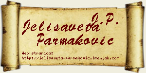 Jelisaveta Parmaković vizit kartica